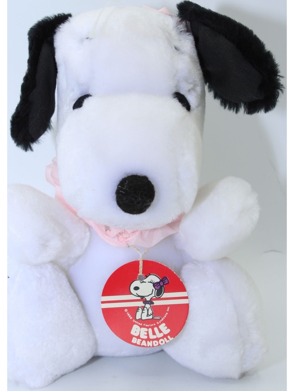 Vintage Peanuts Belle Snoopy's Sister Bean Doll w/ Tag Beagle Soft Plush Toy